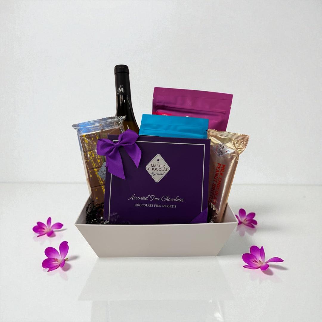 Chocolate & Wine Gift Basket - Small