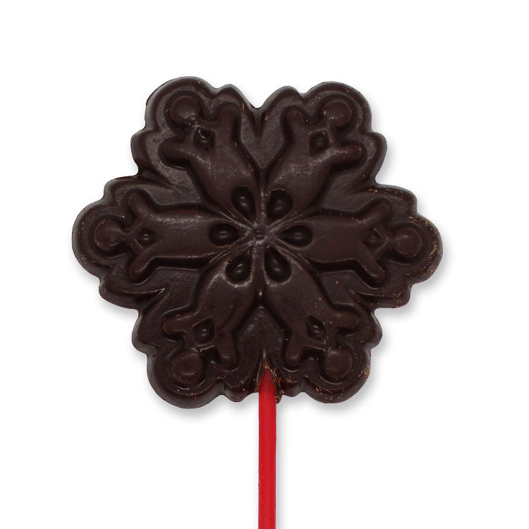 Dark Snowflake Lollipop - Large