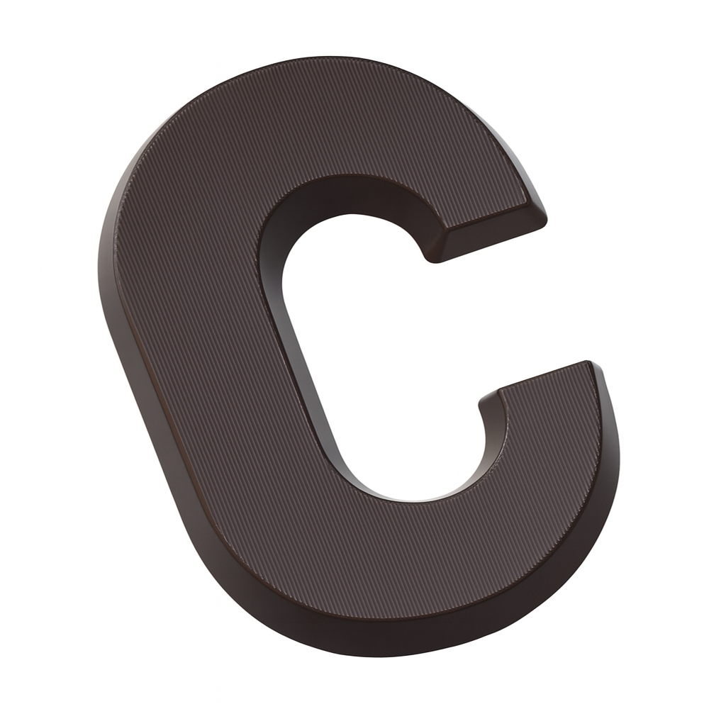 Dark Chocolate Letters