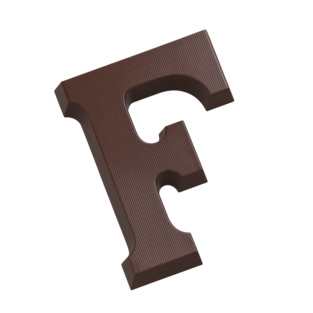 Dark Chocolate Letters