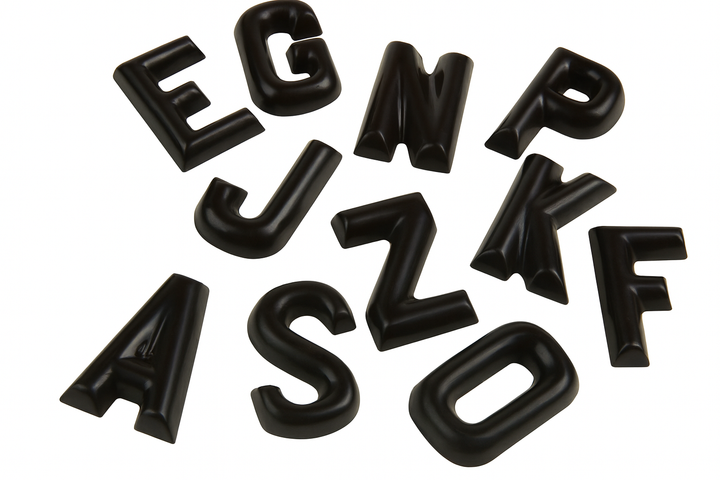 Dark Chocolate Letters