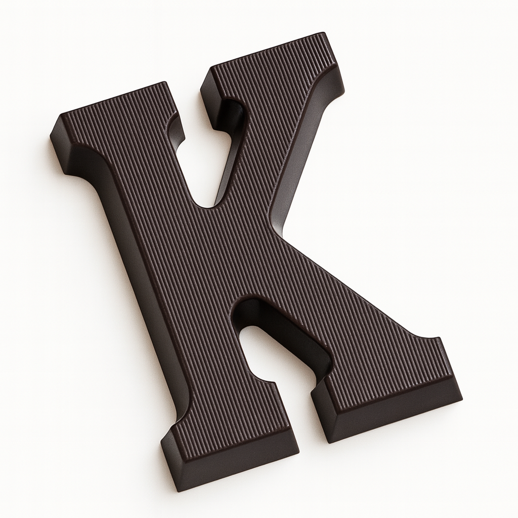 Dark Chocolate Letters