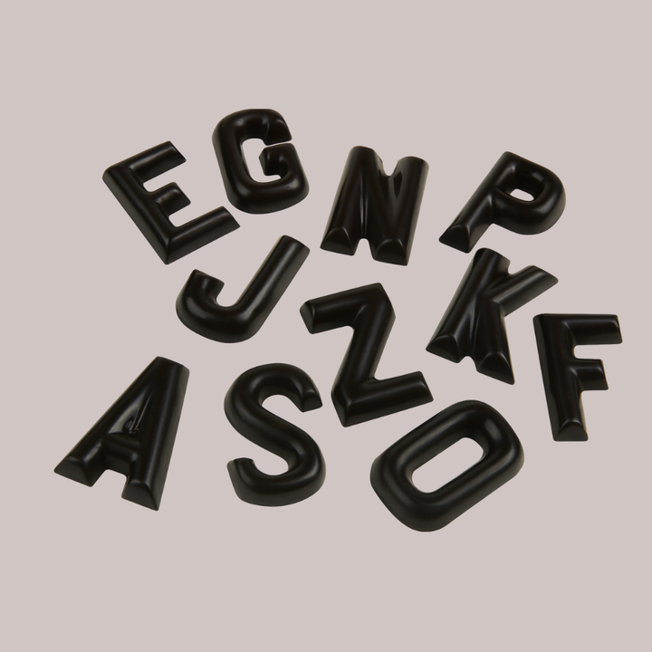 Dark Chocolate Letters