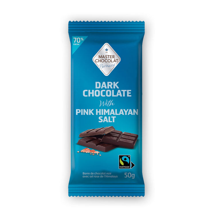 Dark 70% Chocolate Bar with Pink Himalayan Salt