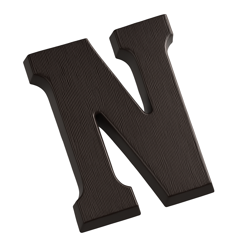 Dark Chocolate Letters