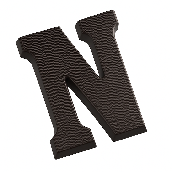 Dark Chocolate Letters