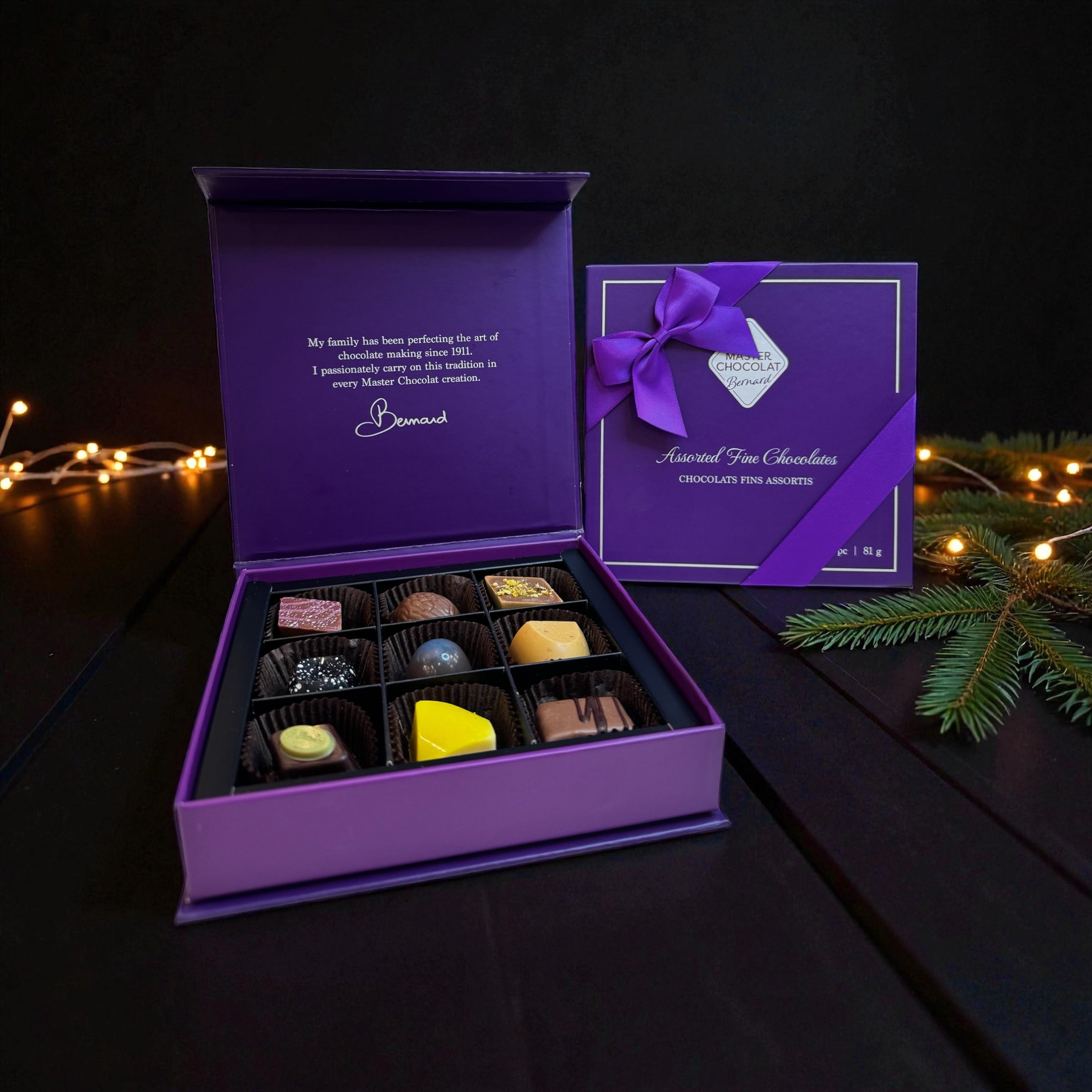 9 Piece Assorted Chocolate Box – Master Chocolat
