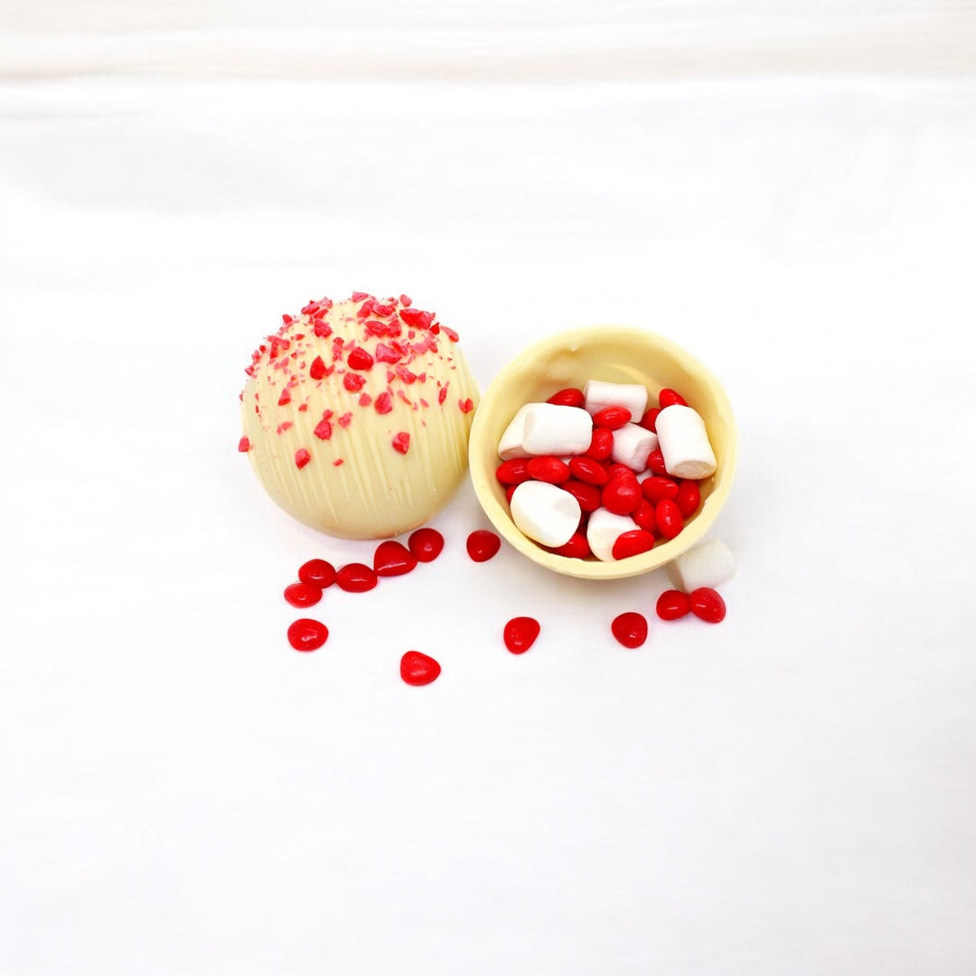 Hot Chocolate Bomb - White Chocolate Cinnamon Heart