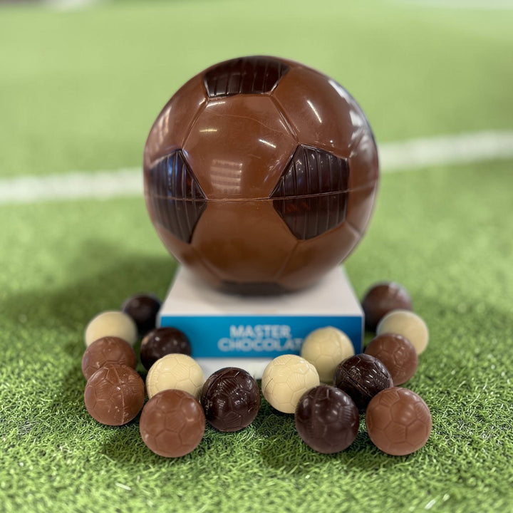 Artisanal Milk Chocolate Soccer Ball filled with Mini Soccer Balls