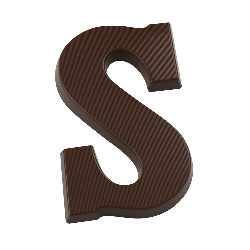 Dark Chocolate Letters