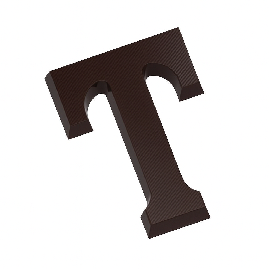 Dark Chocolate Letters