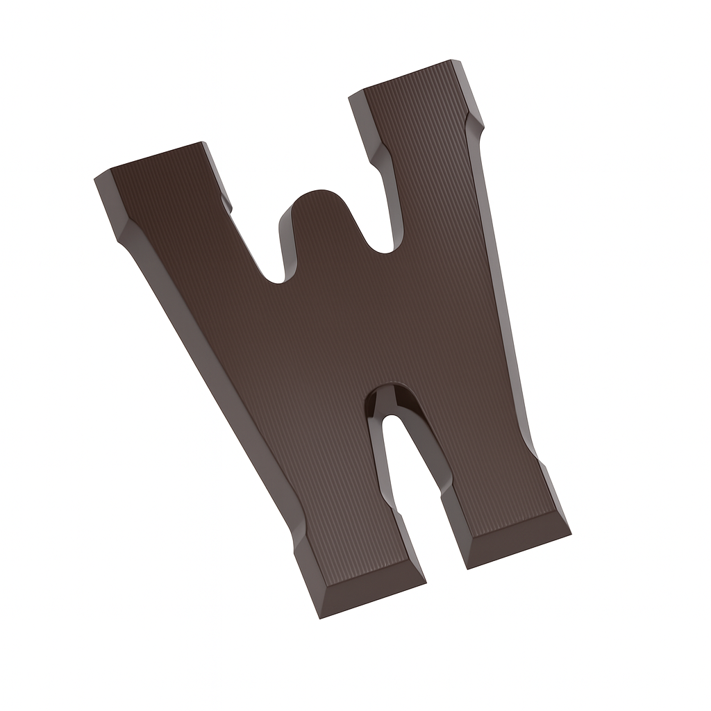 Dark Chocolate Letters