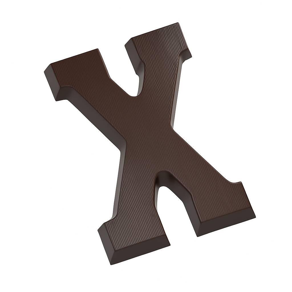 Dark Chocolate Letters