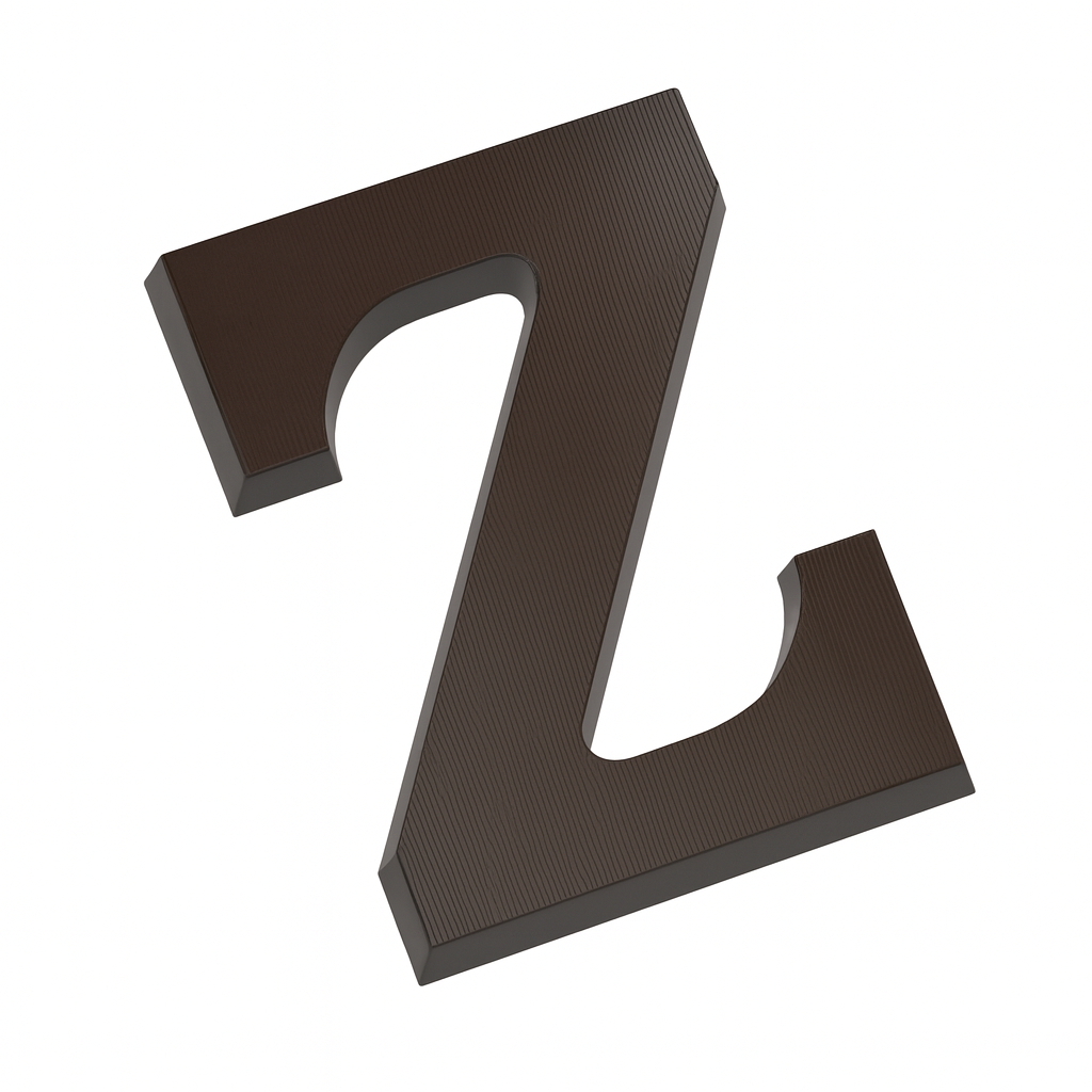 Dark Chocolate Letters