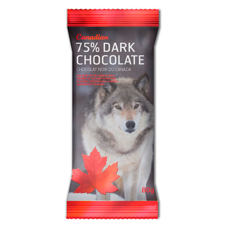 Wolf Dark 75% Chocolate Bar